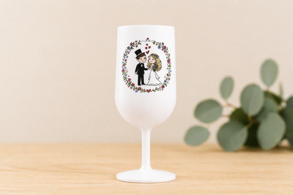 flute champagne personnalisee mariage dessin maries